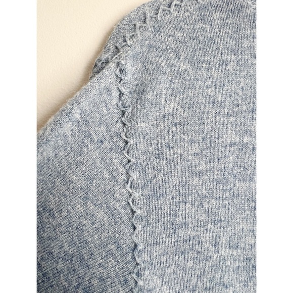 KOBI HALPERIN Luna Cashmere-Wool Blend Sweater Dusty Blue - Picture 7 of 8